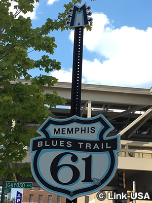 Memphis Blues Trail 61 のサイン