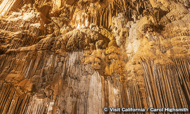 レイクシャスタ鍾乳洞　Lake Shasta Caverns National Natural Landmark