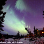 アラスカのオーロラ観測
