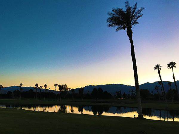 パームスプリングスのサンセット