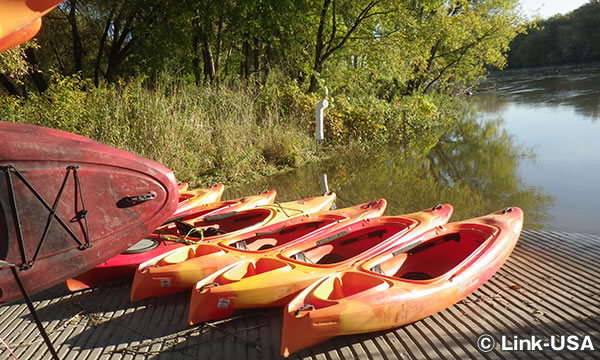 ミシシッピリバーでカヤック