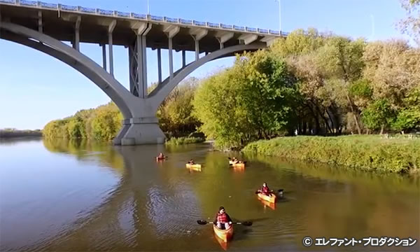 ミシシッピリバーでカヤック