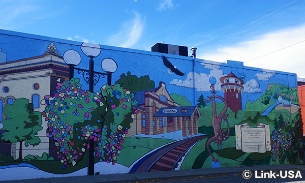 150周年記念のウォールアート