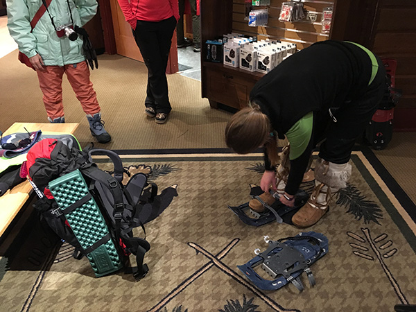 イエローストーン国立公園でスノーシュー