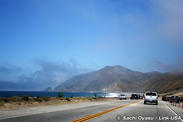 マリブから海沿いに走る