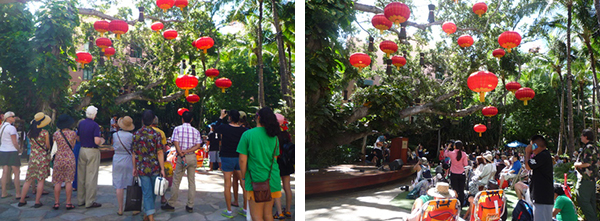 お昼には沢山の人が足をとめてウクレレ演奏を聴いておられました