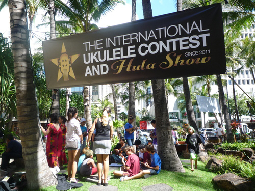 会場の入り口付近