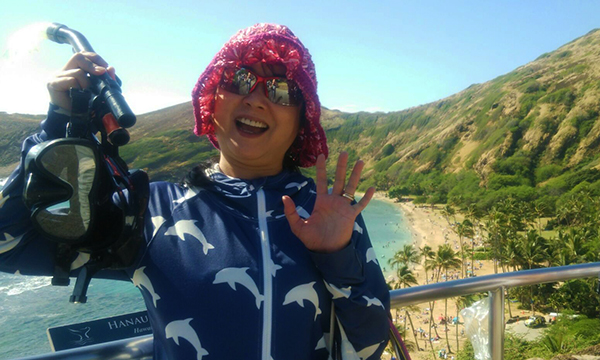 ハナウマ湾でシュノーケリング