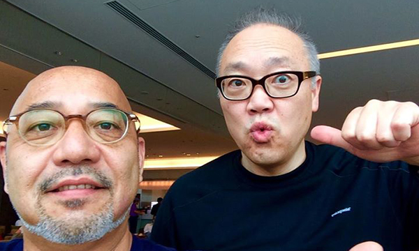 私、ザビエル大村（左）と高橋信二郎君（右）