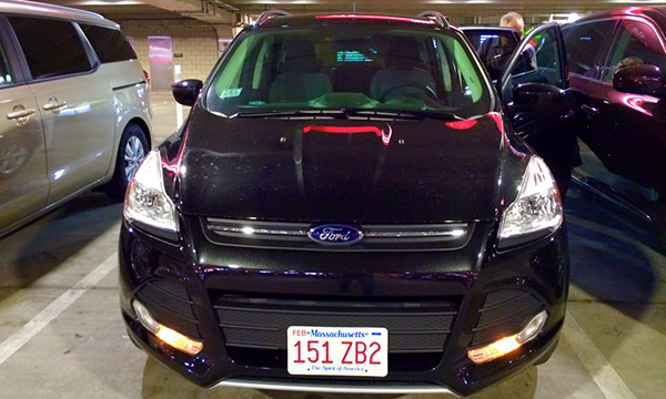 ボストンへレンタカーの交換に行く