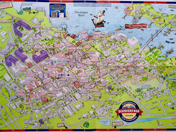 ポーツマスのダウンタウンへ