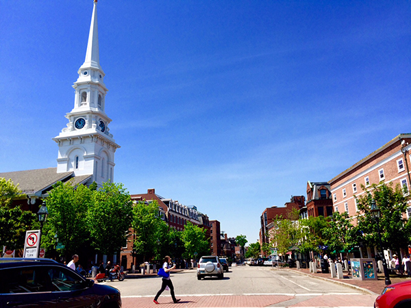 ポーツマスのダウンタウンへ